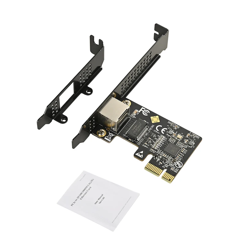 Carte réseau PCIE pour ordinateur de bureau, adaptateur Ethernet Gigabit, PCI Express, bronchto RJ45, puce RTL8126, 10 m, 100 m, 1000m, 2.5g, 5g, carte LAN Alfred