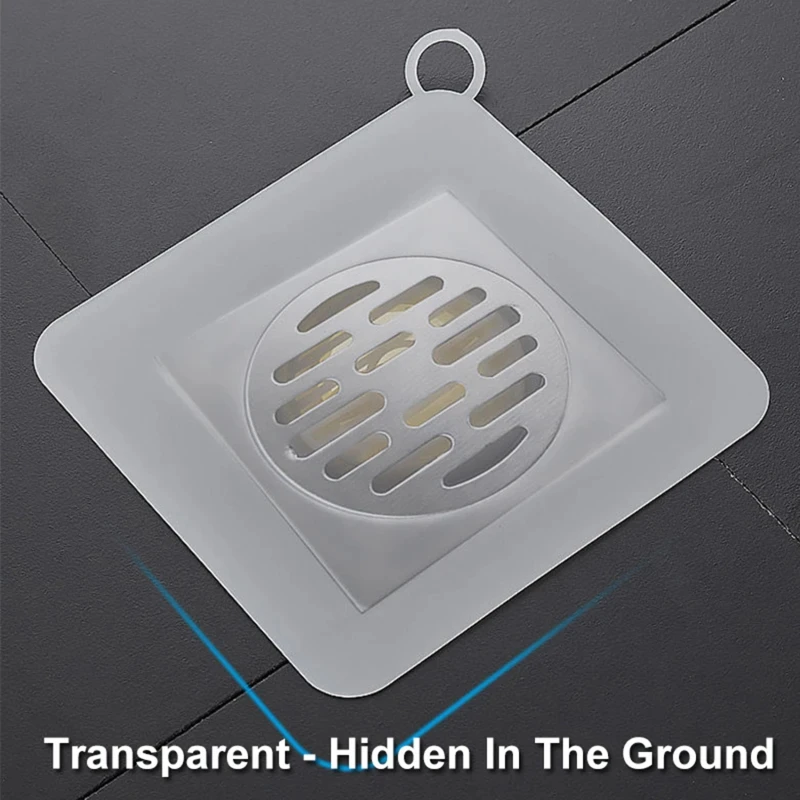 Sewer Floor Drain Cover Deodorizer Silicone Deodorizer Mat Kitchen Restroom Toilet Bathroom Household Accessories Supplies