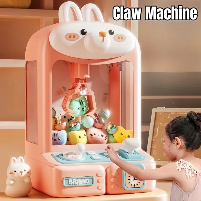 Children Doll Vending Machine Toys DIY Gashapon Plush Prizes Vending Mini Claw Doll Machines Birthday Christmas Gifts for Kids