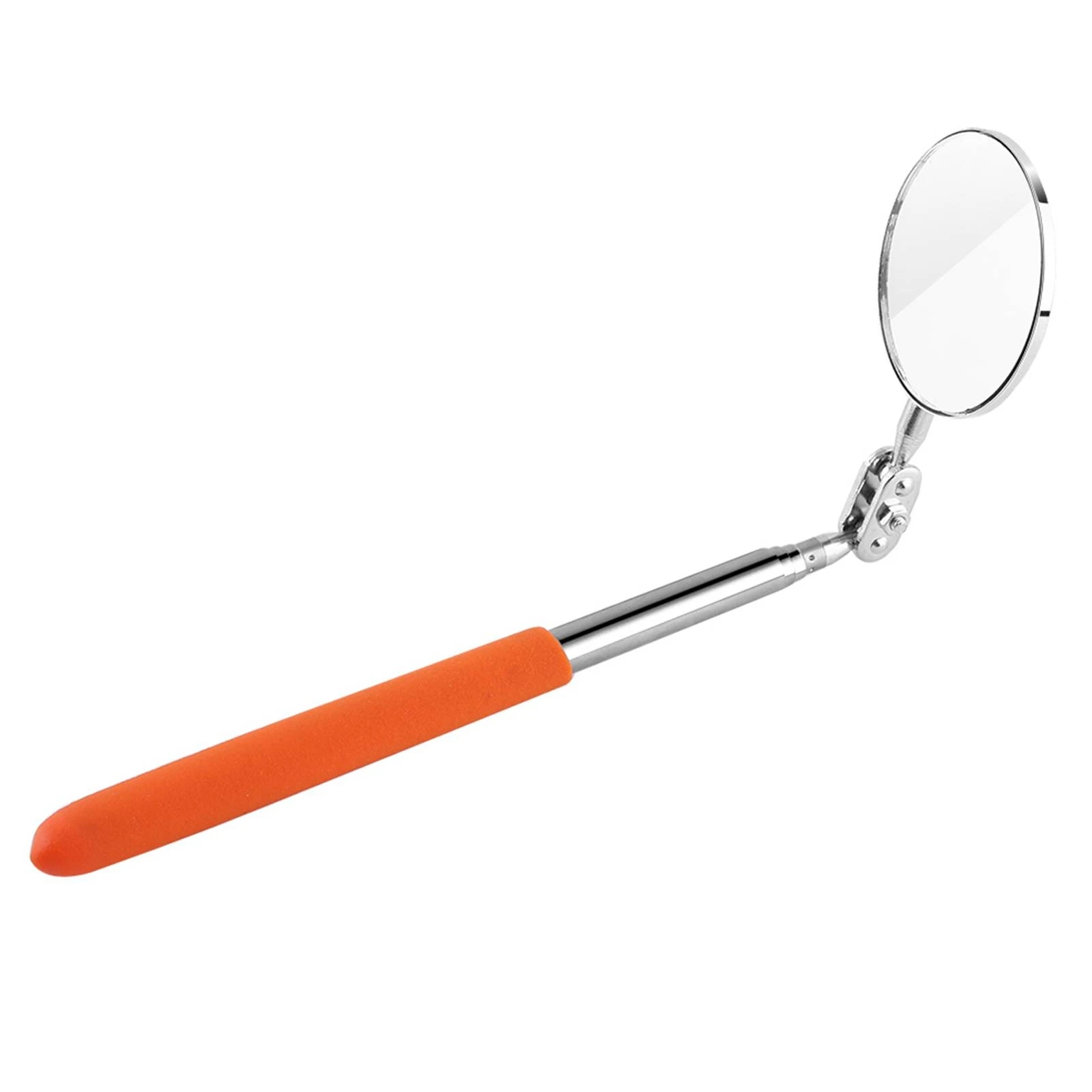 Car Telescopic Inspection Mirror Extending Detection Round Lens Hand Tool Grip Cover