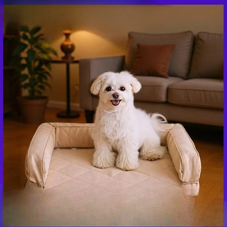 Big dog pet sofa bed kennel removable and washable autumn and winter pet nest pad