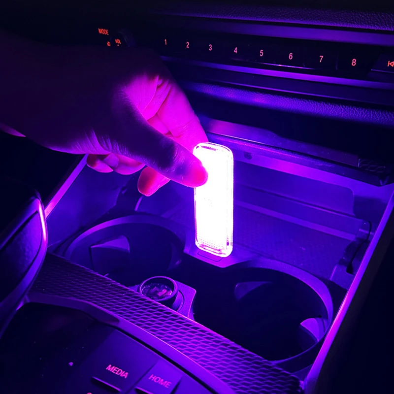 Mini Touching LED Atmosphere Light RGB Universal Car Interior Touch Control Lamp For Truck Vehicles USB Power Supply