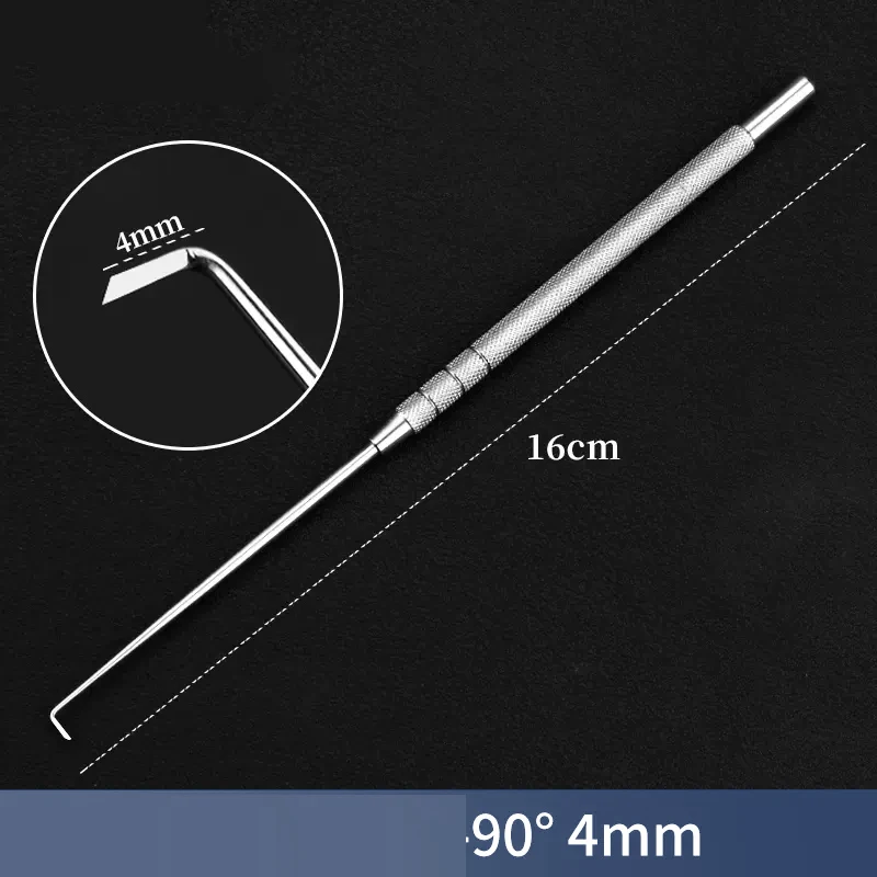 Stainless steel tenosynovitis crochet hook needle Curved hook needle knife with blade Hook cutting