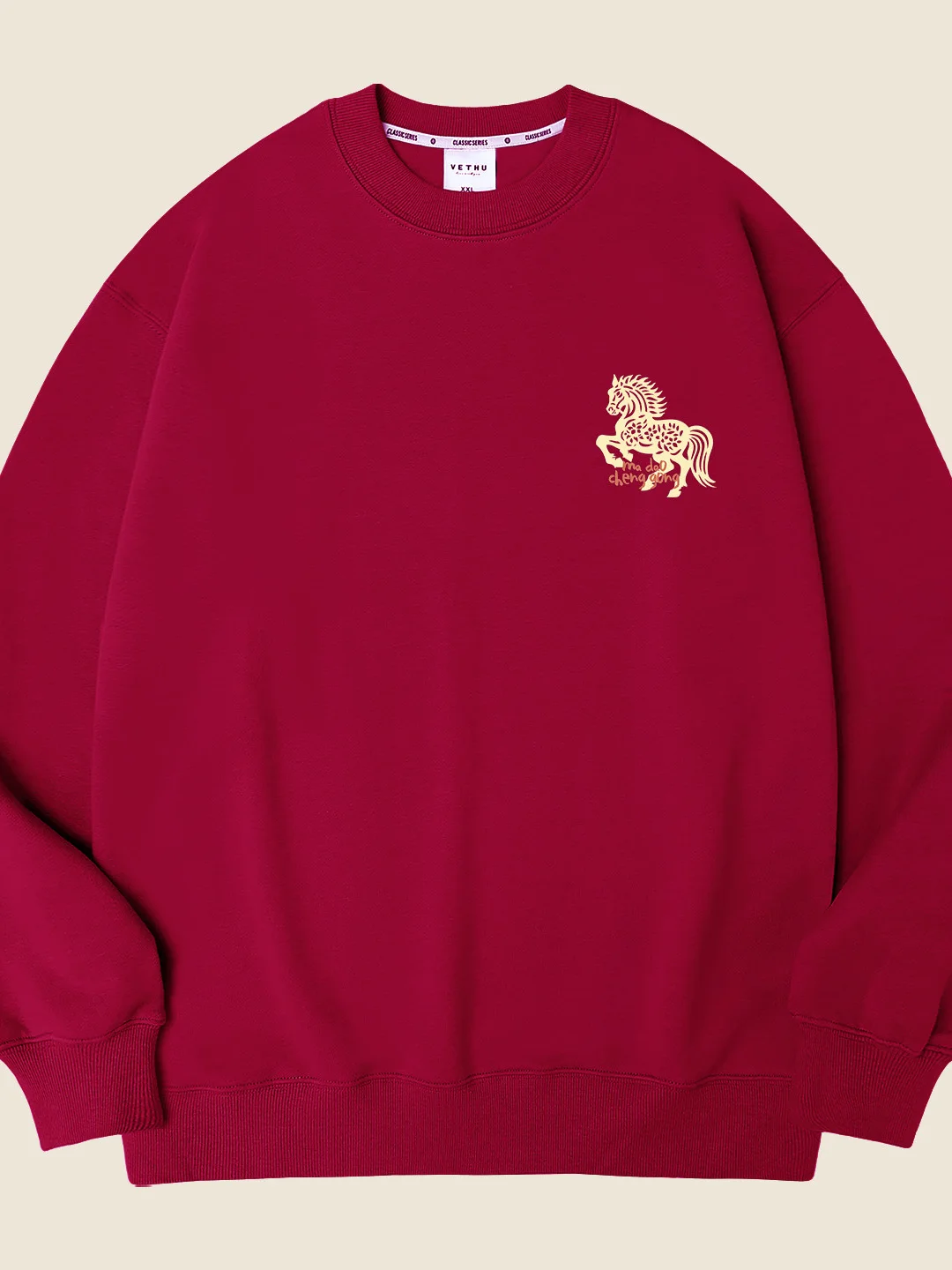 Ladies Large Size 300 Pou 2026  Year Print Sweatirt Trendy Couple Clothes New Year Par Wear Comfortable Fit Long ...