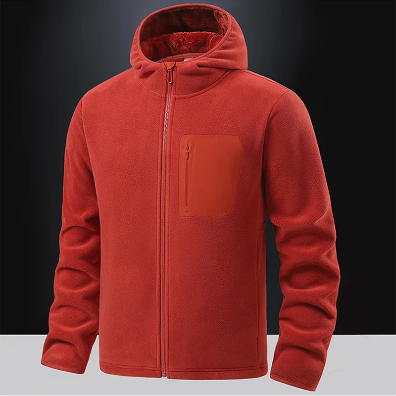 Winter mannen Polartec Fleece Jassen Mode Mannen Soft Shell Warme Kapmantels Mannen Outdoor Windjack Klimmen Sweatshirts 5XL