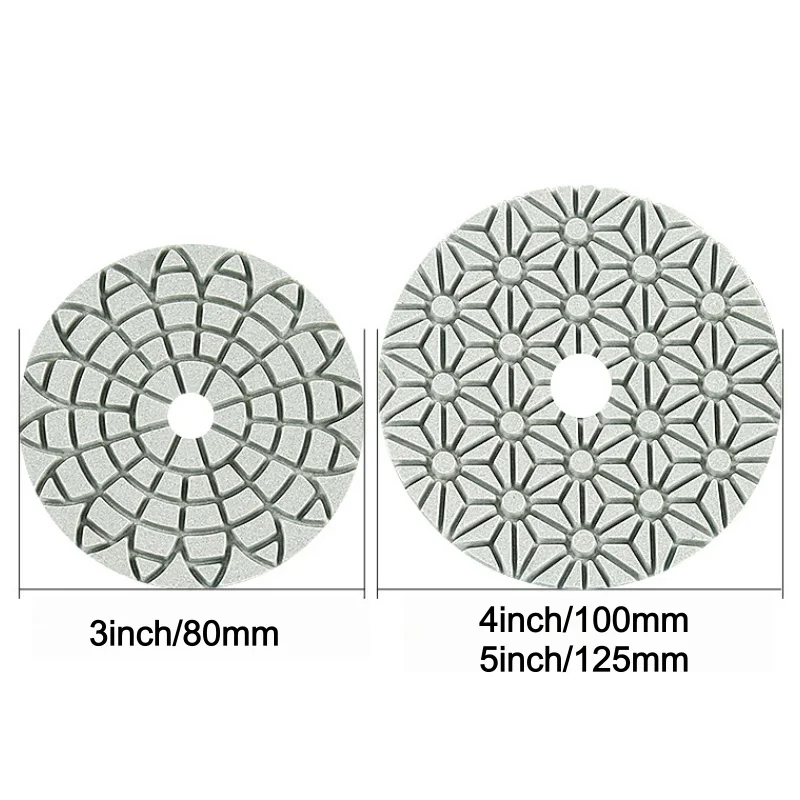 3 Stück 3-Stufen-Polierpads 3 Zoll / 4 Zoll / 5 Zoll Nass-Polierpad für Beton, Granit, Marmor, Stein, Schleifscheiben, Polierwerkzeug – Detail 15