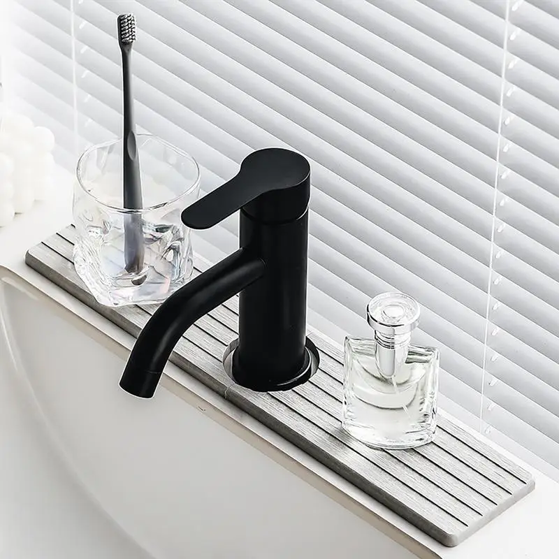 Faucet Sink Mat Absorbent Splash Guard For Kitchen Sink Absorbent Faucet Handle Drip Catcher Tray Drying Mat For Kitchen And