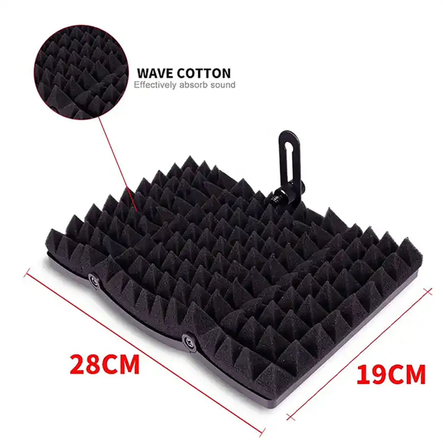 GAZ-300P درع عزل قابل للطي ومرشح انعكاس درع الميكروفون مع حامل ميكروفون ملولب 3/8 بوصة و5/8 بوصة لاستوديو التسجيل