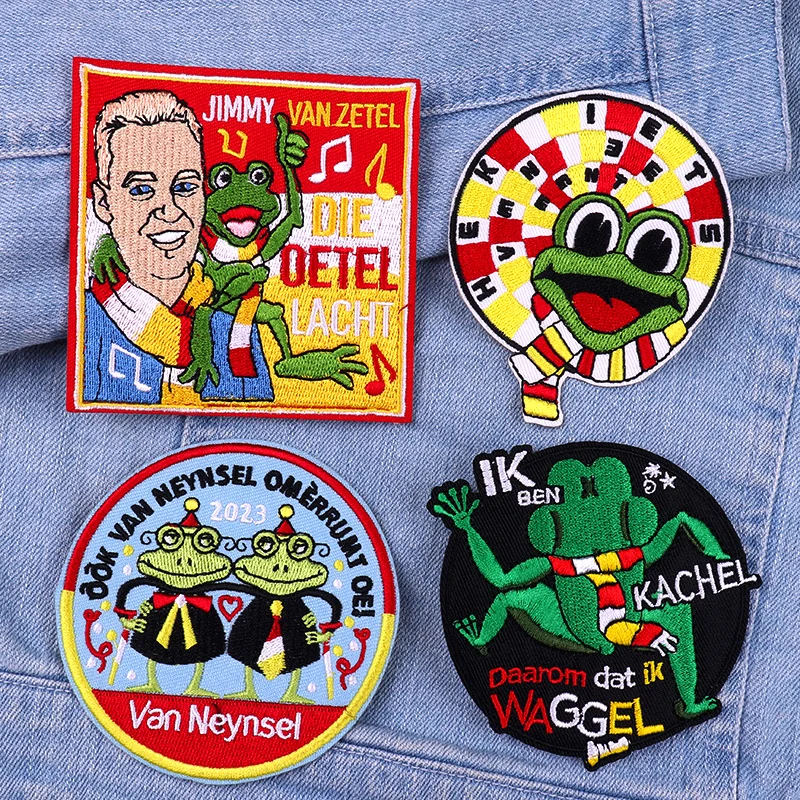 Embroidery Patch Netherland Oeteldonk Embroidered Patches Iron On Patches Carnival For Netherland Patches For Clothing Sew DIY