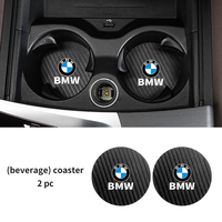 2pcs Non-slip Car Water Cup Pad Coaster For BMW X1 X2 X3 X4 X5 X6 X7 G20 G30 6GT E46 E90 E60 F10 E39 F30 E36 M2 M3 M4 M5 M6