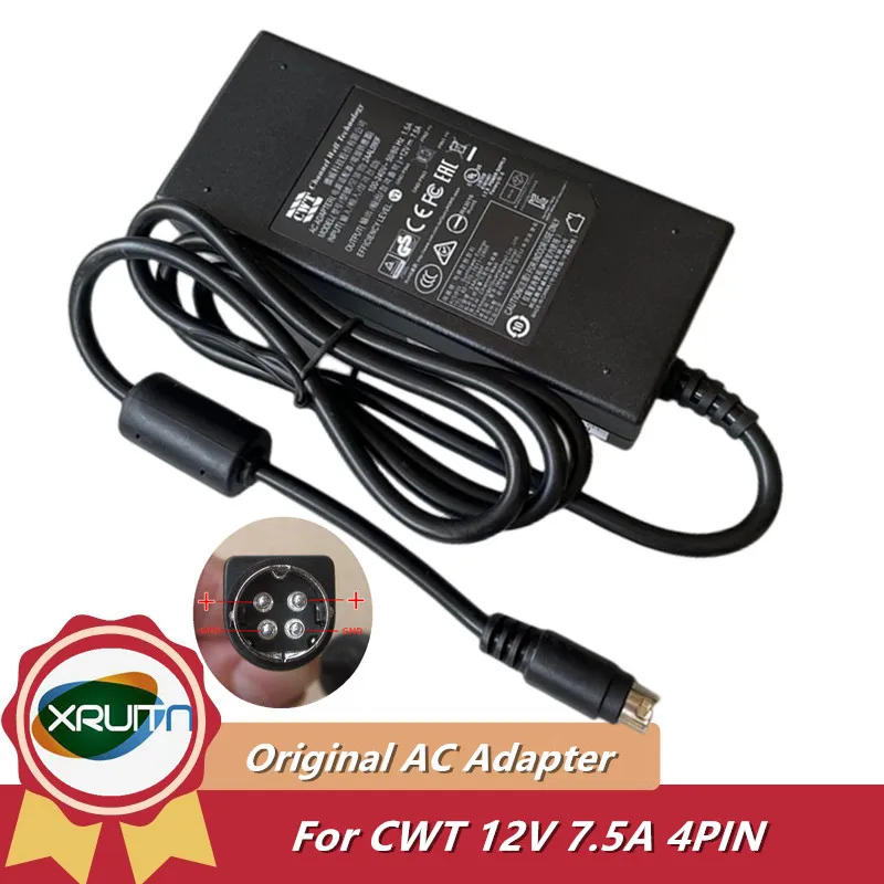 New Genuine CWT 90W 2AAL090F AC Adapter Charger For SYNOLOGY DS416 DS415PLAY DS218PLAY DS718 Power Supply 12V 7.5A CAM090121