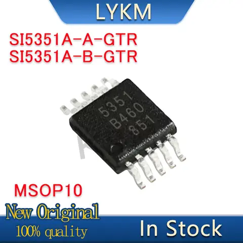 5-10/szt. Nowy oryginalny SI5351 SI5351A-A-GTR 5351 SI5351A-B-GTR MSOP10 Generator zegara w magazynie