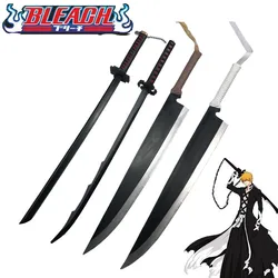 1:1 Sword Kurosaki Ichigo Sword Sky Lock Moon Black Knife Zanpakutou Ninja Katana Knife Sword Props Safety PU Toy