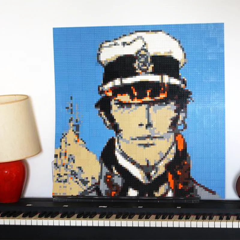 2213 pezziMoc CORTO MALTESE - Brick Art Mosaic Regali di compleanno Arredamento per la casa Dipinti decorativi Blocchi di decompressione