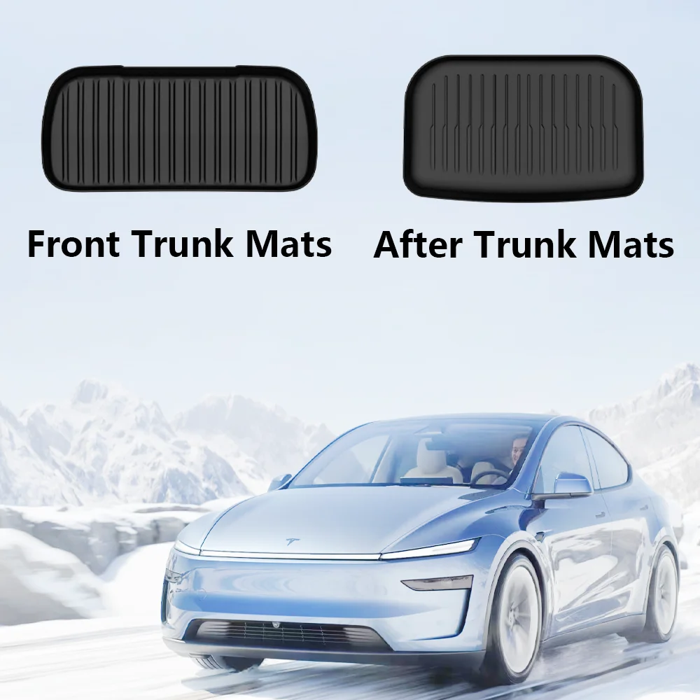 

Premium Extra Thick Front Trunk Mats for Tesla Model Y 2025 , All Weather TPE Cargo Liner Custom Fit Ca