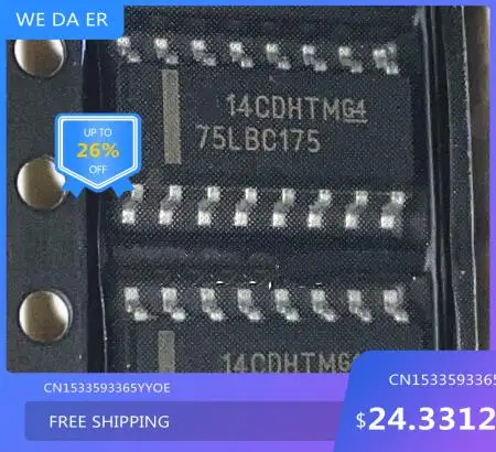 NEW   new%  75LBC175 SN75LBC175DR SOP-16