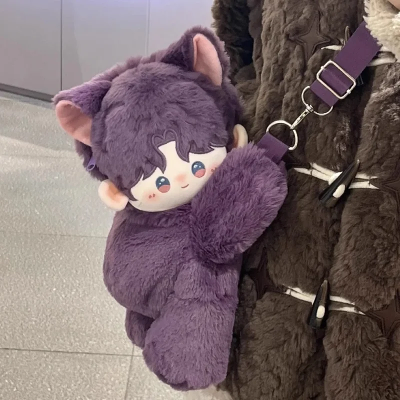 

2025 Anime Zayne Xavier Sylus Rafayel Love And Deepspace Cosplay Mascot Cartoon Fluffy Messenger Bag Ornament Fashion Fans Gift