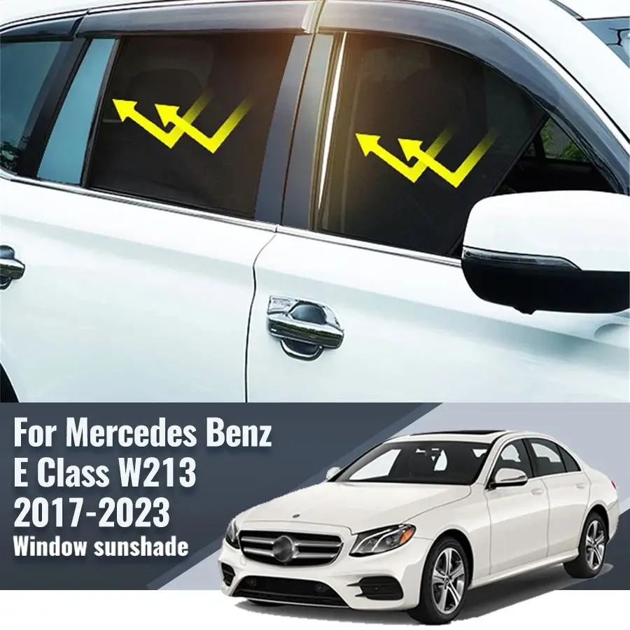 For Mercedes Benz E Class W213 Sedan 2017-2023 Car Sunshade Front Windshield Frame Curtain Rear Side Window Sun Shade Visor