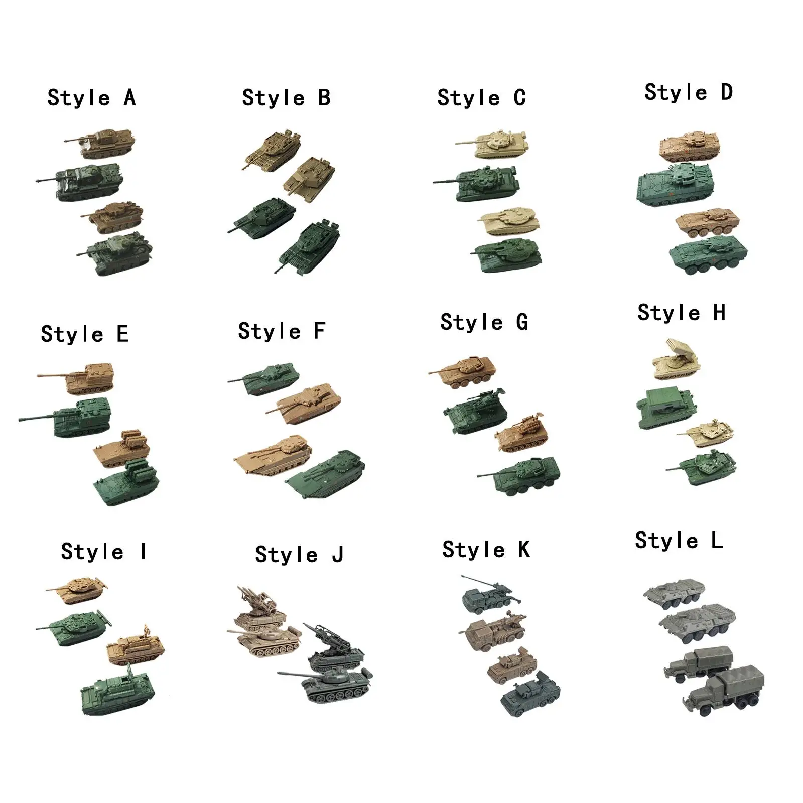 4 Pieces 1/144 Vehicle Model Building Kits Gift Idea Puzzle Games for Kids Keepsake Collection Educational Toy Children Boys