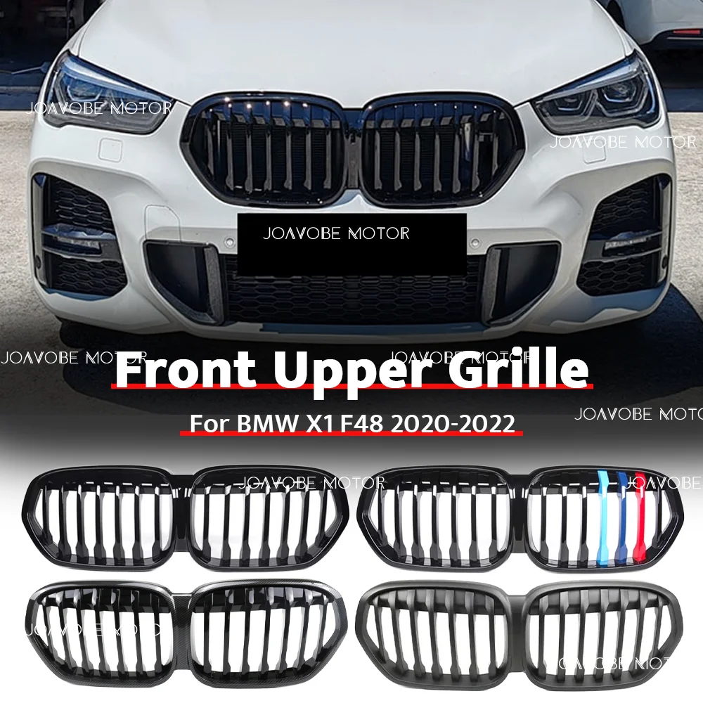 

Glossy Black Glossy M-Color Carbon Fiber Matte Black Single Line Style Front Bumper Grille For BMW For BMW X1 F48 F49 2016-2019
