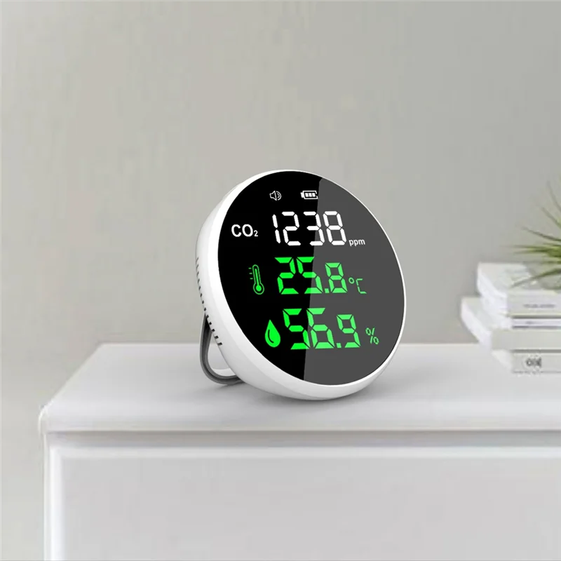 A21Q - جهاز اختبار جودة الهواء المحمول لثاني أكسيد الكربون ومقياس الحرارة والرطوبة #5