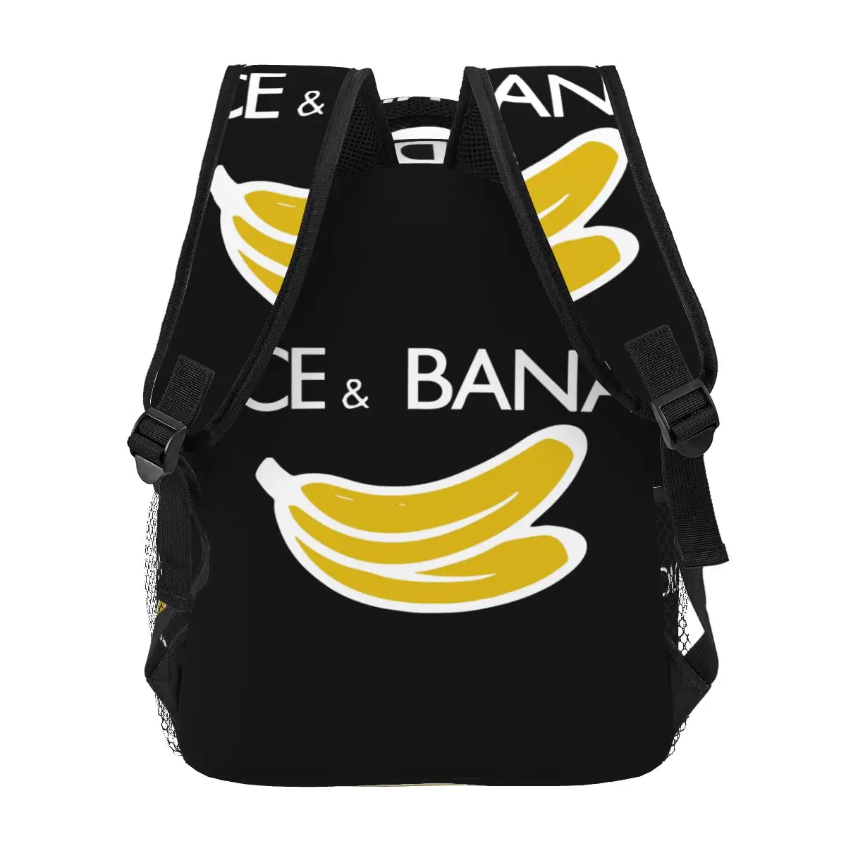 Dolce En Banaan Logo Casual Rugzak Unisex Studenten Vrijetijdsreizen Computer Rugzak