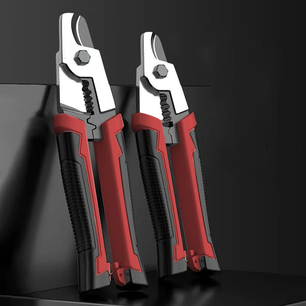 قاطع كابلات 8 بوصة، كماشة تعرية الأسلاك، تزوير فولاذ الفاناديوم الكروم، تستخدم لكابلات القطع الحادة وأسلاك الشريط #6