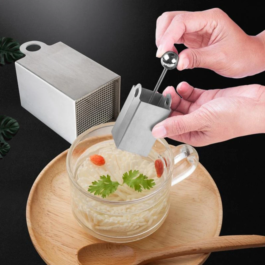 Manual Tofu Slicer Mold Stainless Steel Cheese Shredded Cutter Kitchen Tool for Filament Garnish Prep