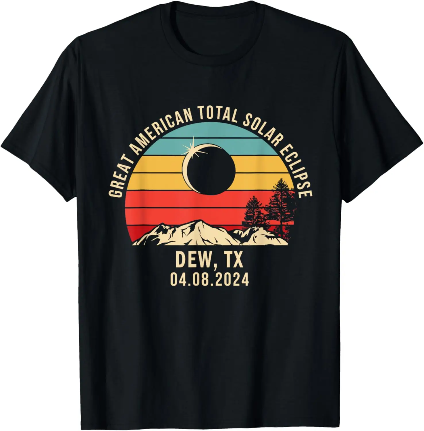 

Dew, TX Texas Total Solar Eclipse 2024 T-Shirt