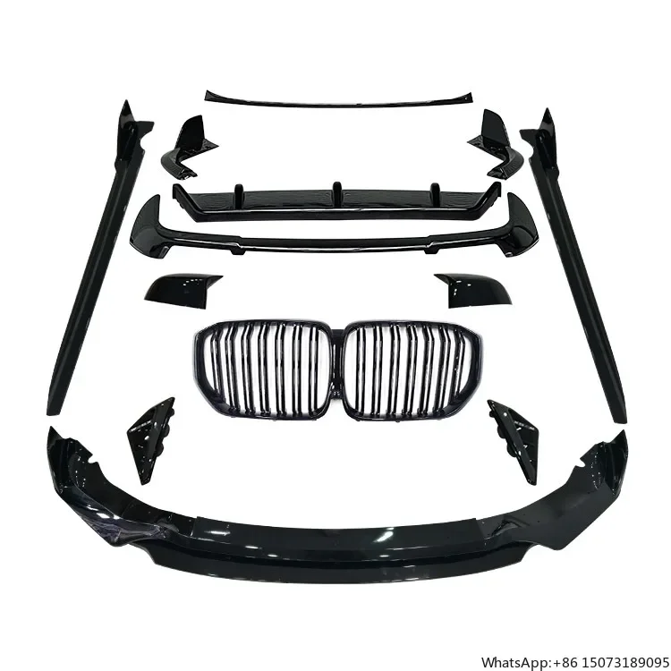 Black Warrior Bodykit for  X5 G05 Kit Front Lip Grill Side Skirt Spoiler Rear Diffuser Mirror Cover 2019-2022