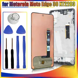 AMOLED LCD for Motorola Moto Edge 30 XT2203 LCD Display Touch Screen Digitizer Replacement for Moto Edge 30 XT2203-1-2-3 Display