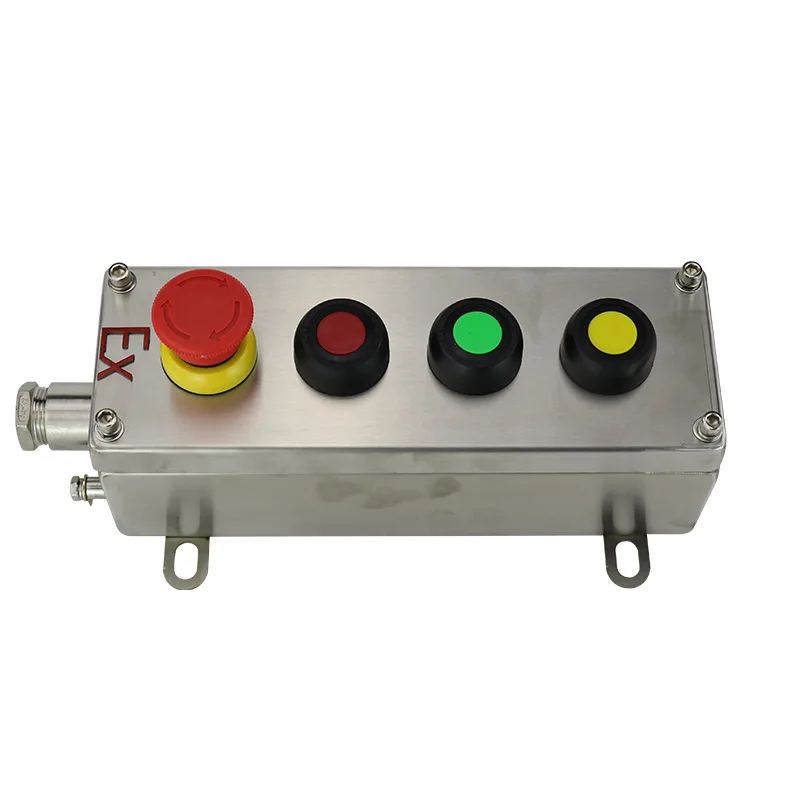 For Four Position Explosion Proof Button Box Stainless Steel Start Stop Switch Operation Column Control Junction Box