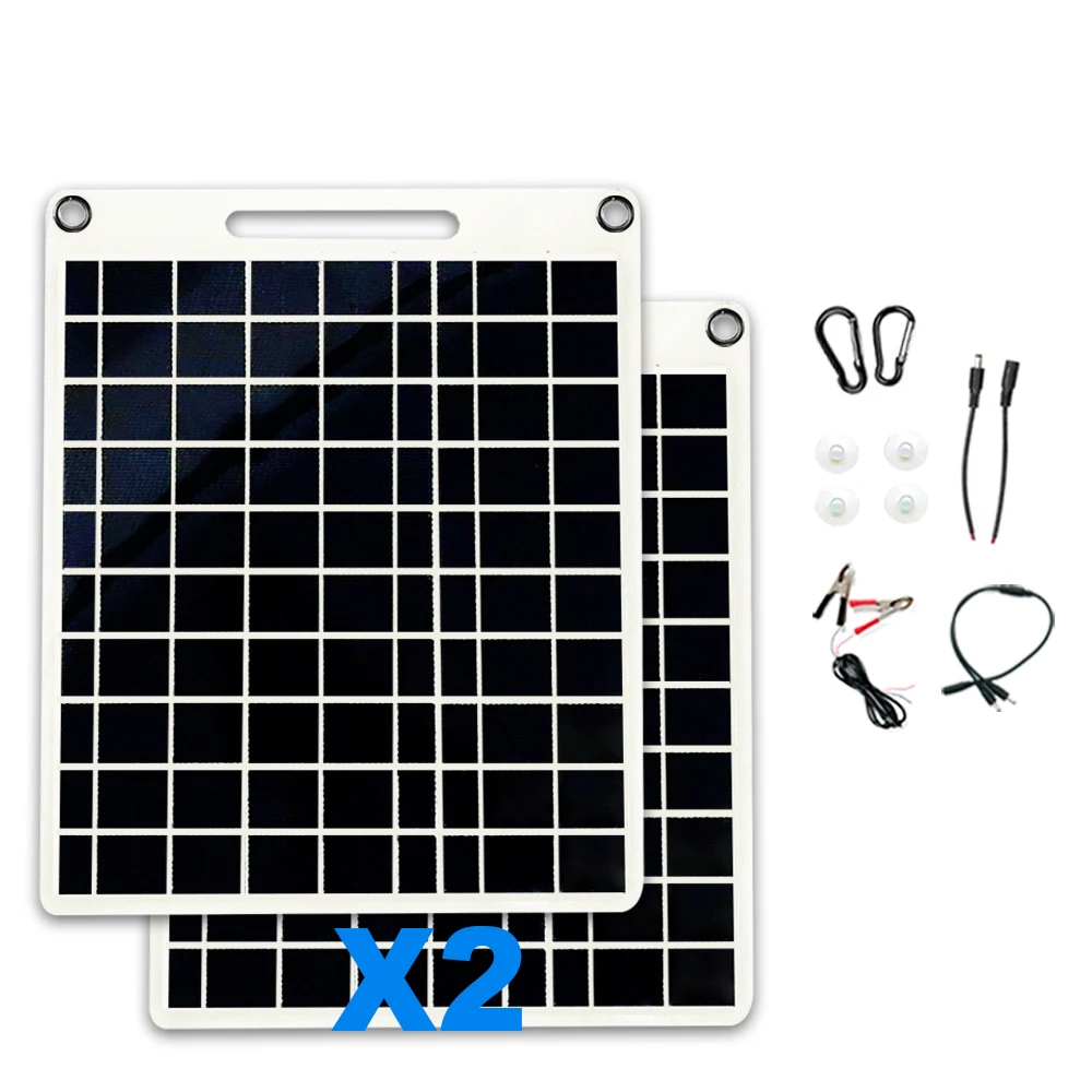 SOECOPO 100W Portable Solar Panel for Camping - Essential Camper Accessories 5V1.5A USB Powers Phones/Lanterns Camping