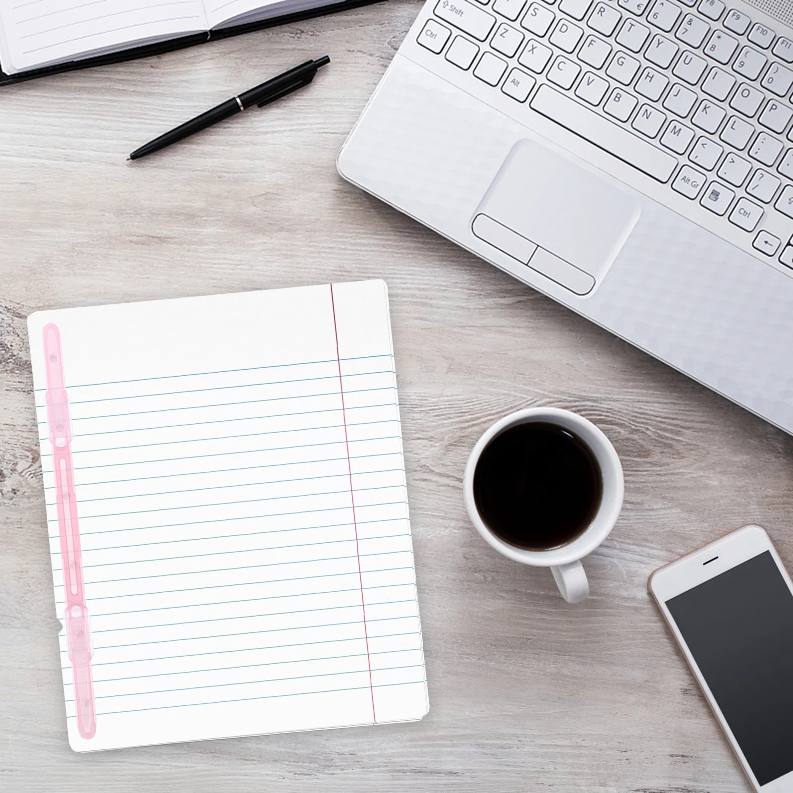 1세트 플라스틱 제본 클립 실용적인 루즈리프 바인더 클립 간편 설치 종이 클립 문구류 사무용 파일용