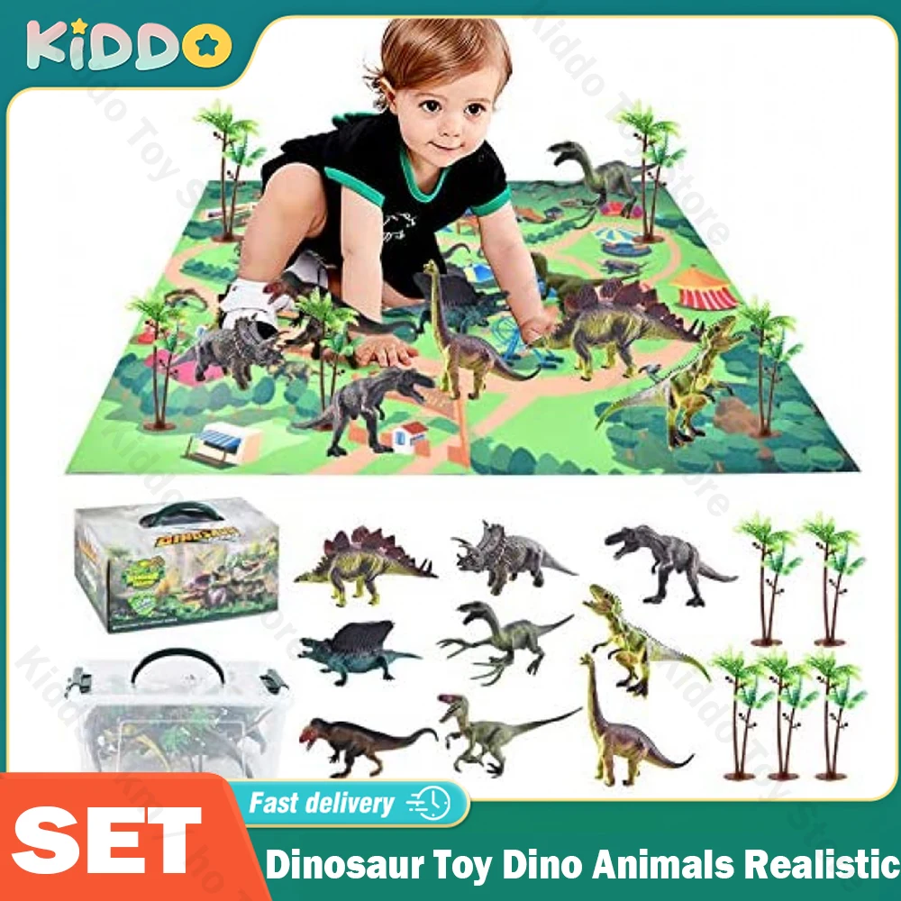 

Dinosaur Toy Dino Animals Realistic Jungle Set Minifigure Dinosaur Excavation Children's Educational Toys for Boys Kids Gift