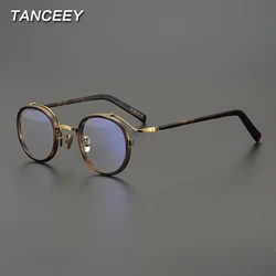 Vintage Acetate Reading Glasses Men Women Anti Blue Light Reading Glasses Frames Luxury Brand Hyperopia Myopia Eyewear