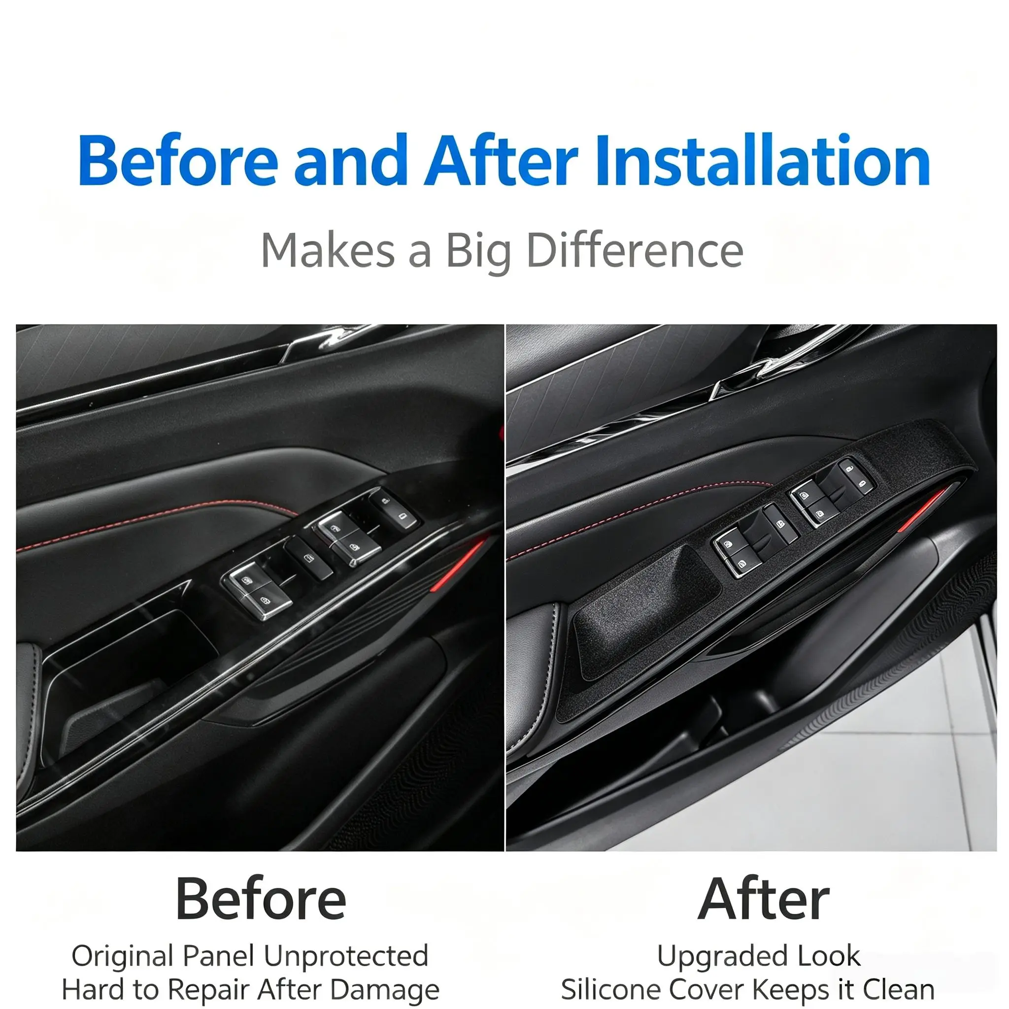 Soft Silicone Window Switch Cover For Changan X5 PLUS 2026 Waterproof Door Panel Button Mat Anti-Dust Car Interior Accessories 3