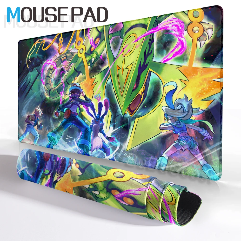 Pokemon Mega Rayquaza Large Gaming Mouse Pad Non-Slip Rubber Desk