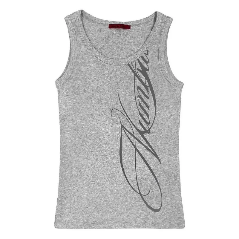 Men's vest summer new fashionable casual outdoor street fitness vest versatile T-shirt slim fit