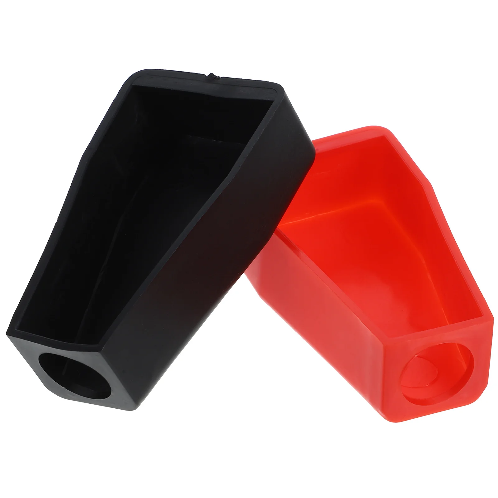 Cubiertas protectoras de terminales, Kit de reemplazo de cubierta protectora de tapas de postes superiores de coche aislantes de plástico duradero, 2 uds.