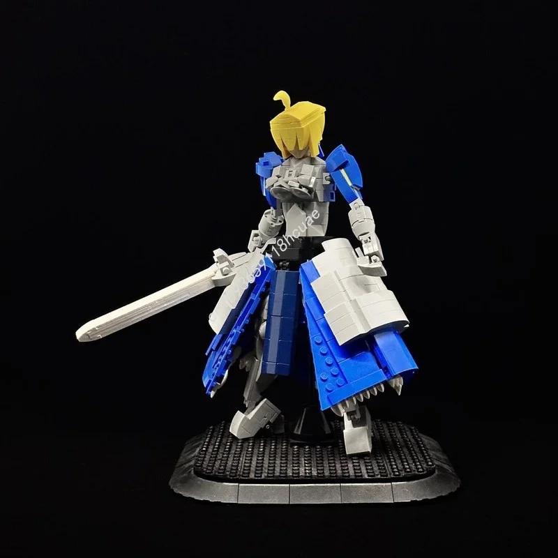 

796 шт. MOC Fate stay Night Sabre Системная модель Строительные блоки DIY игрушки творческая идея Образование Рождественский подарок Дети День рождения