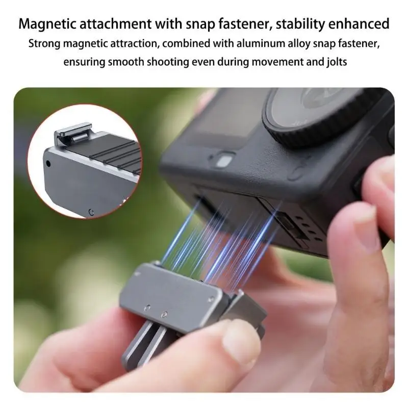 Y1UB Aluminum Alloy Camera Adapters Sturdy Connection Bidirectional Design for Action 6 Outdoor Photography
