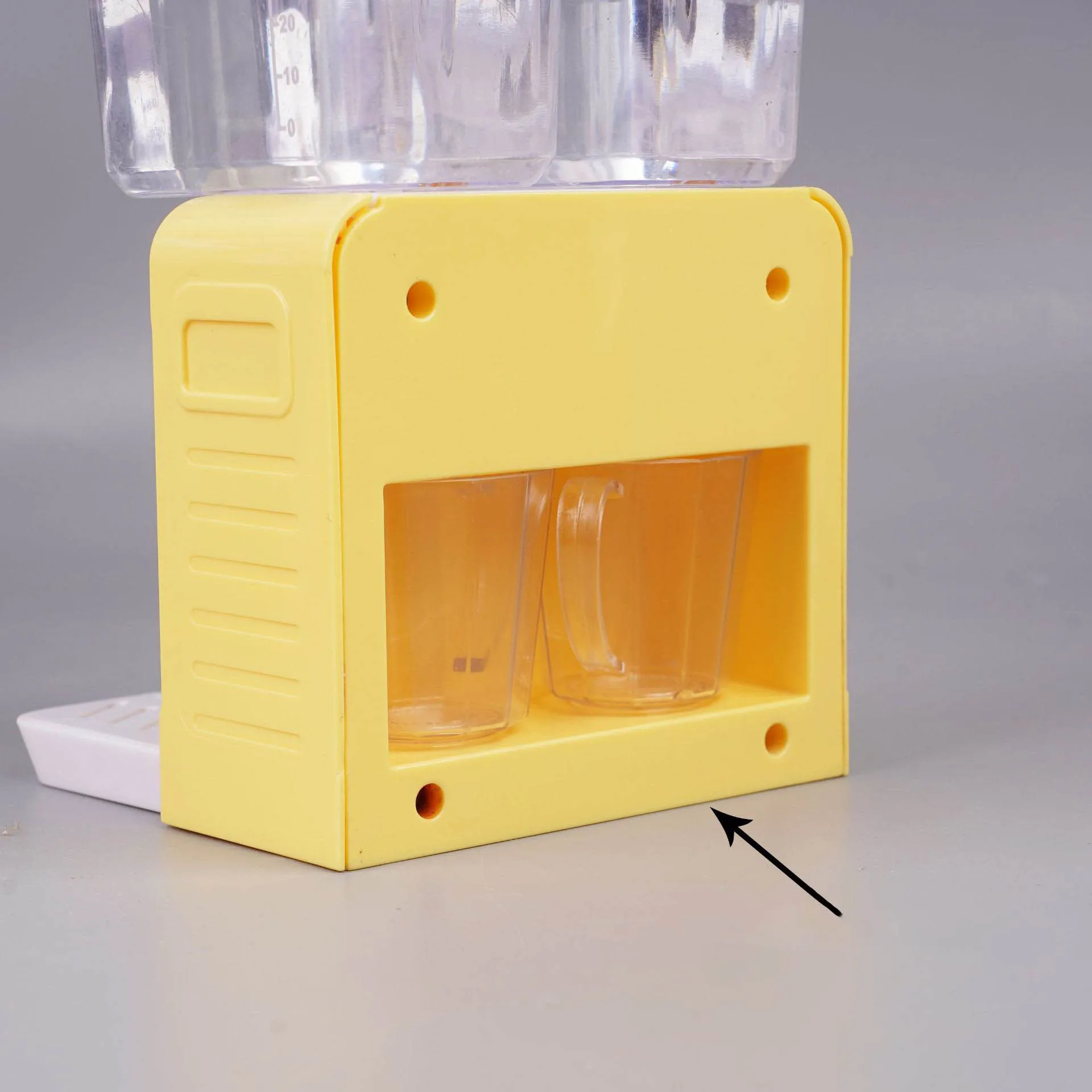 미니 시뮬레이션 워터 디스펜서 모델은 물을 마실 수 있습니다 여름 장난감 크리 에이 티브 음료 기계 놀이 집 인형 집 모델 장식품