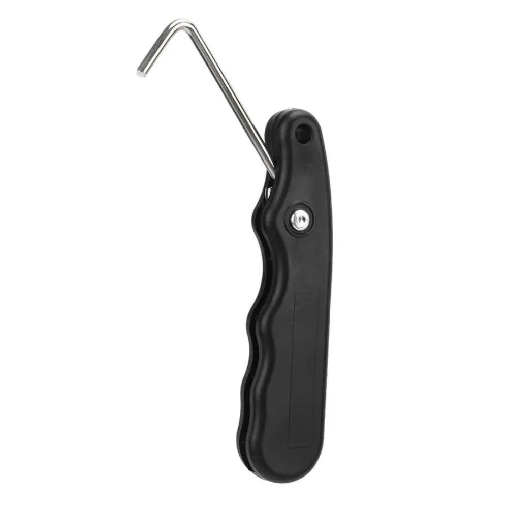 

Folding Sports Handle Ice Hockey Puller Ice Hockey With Extended Hook Skate Lace Tightener Figure Roller with Extended Hook