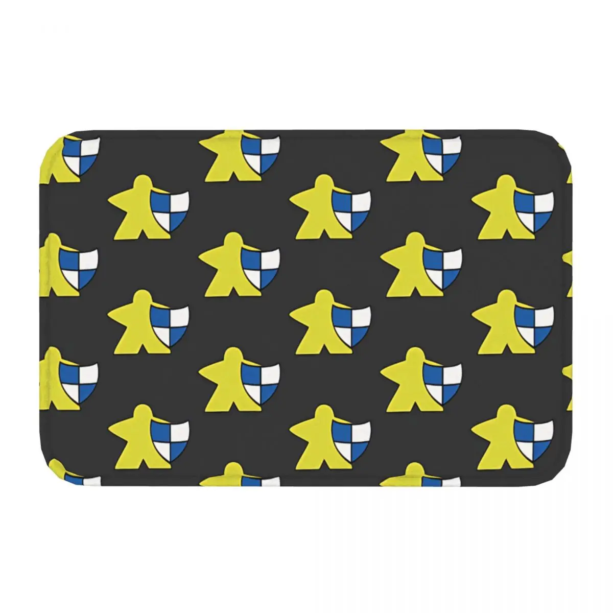 Meeple Bathroom Non-Slip Carpet Yellow Bedroom Mat Entrance Door Doormat Home Decoration Rug