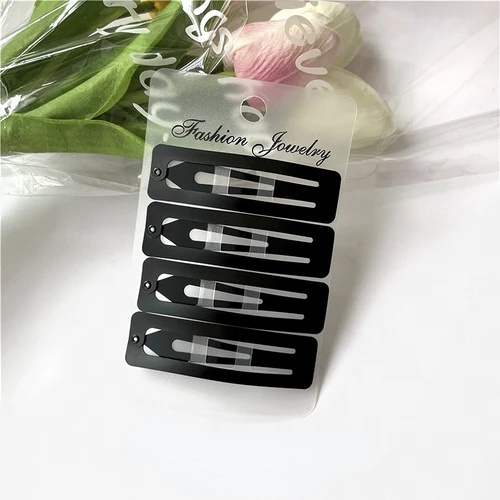 Imagen 2 del producto Horquillas de metal sólido para mujer: pasadores negros simples para niñas, clips BB duraderos y accesorios para la cabeza 