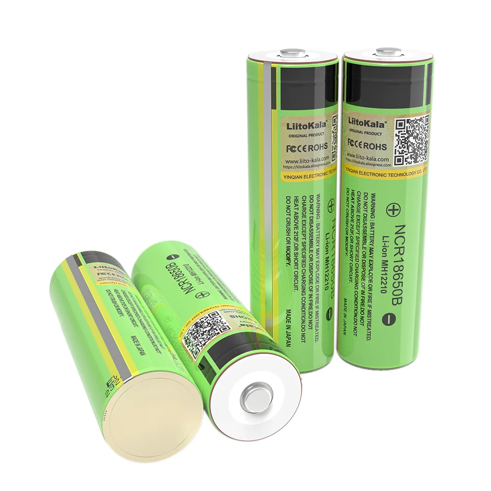 100% oryginalny akumulator litowy NCR18650B 3,7 V 3400 mAh 18650 z PCB chroniącym akumulatory LiitoKala