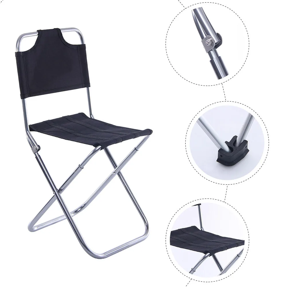 

Outdoor Foldable Fishing Chair Aluminum Alloy Folding Stool Compact Portable Camping Seat for Fishing Picnic Travel