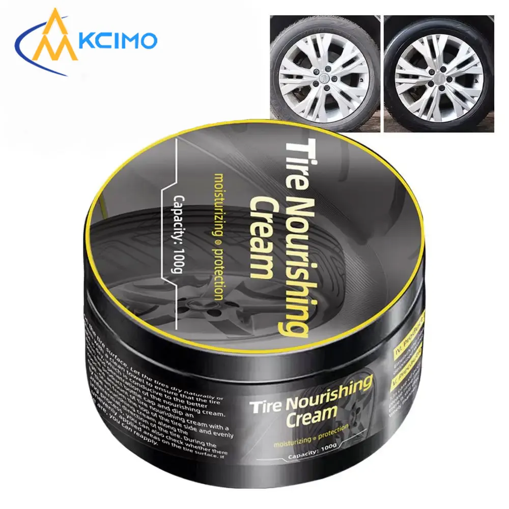 

Car Tire Coating Wax 100g - Long Life Waterproof Wheel Cleaner All-in-One Tire Shine Maintenance Polish for Car Wheels