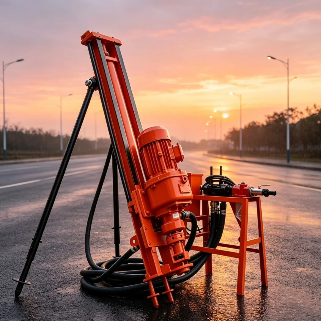 Customized High Power Compact DTH Drilling Rig, Equipment for Granite Drilling and Mining Blasthole Drilling